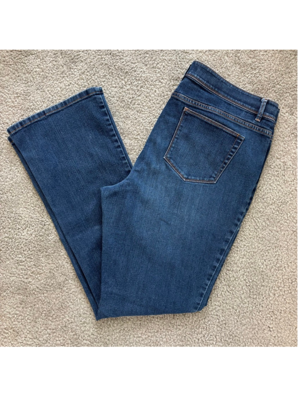 EUC J.Jill Stretch Authentic Fit Slim Bootcut Women Size 14 Blue Jeans